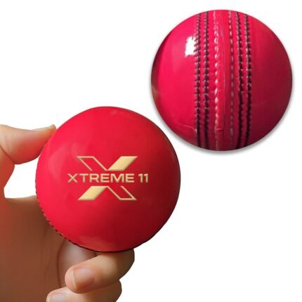 Xtreme11 Professional Pink Cricket Ball – Premium Quality Leather Match Ball
